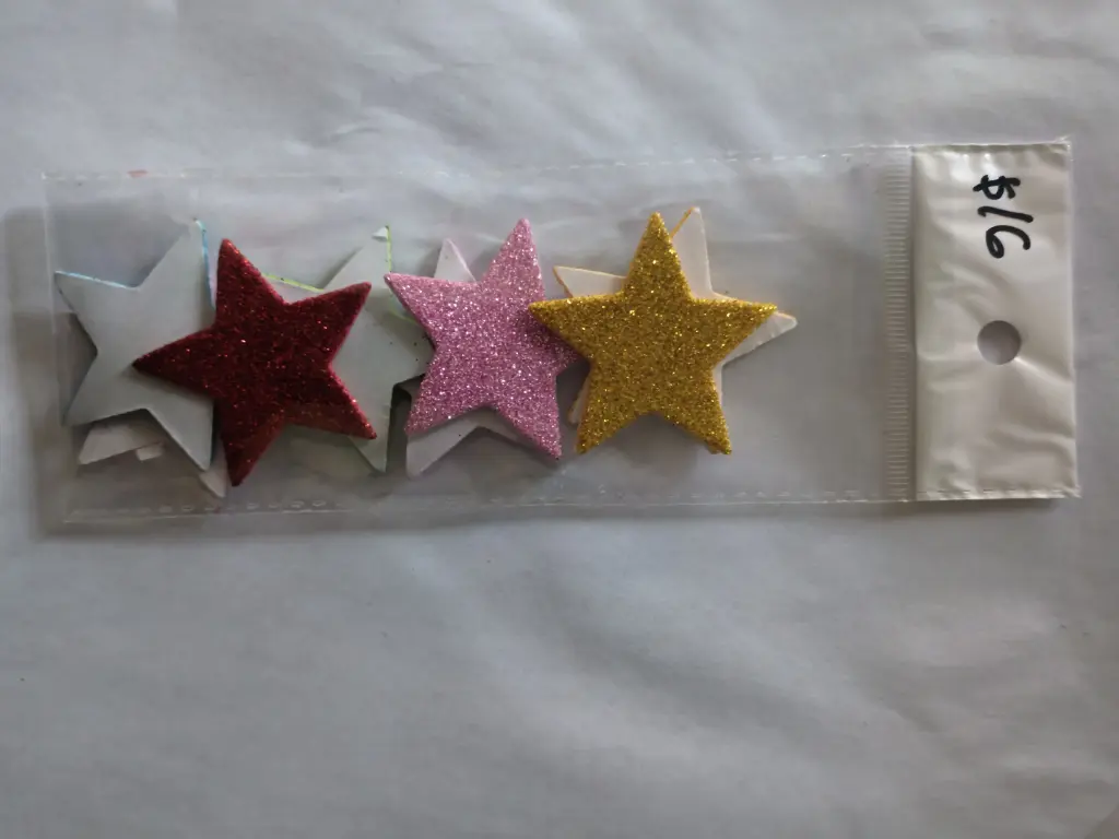 Pegatinas de Estrellas Escarchadas M1