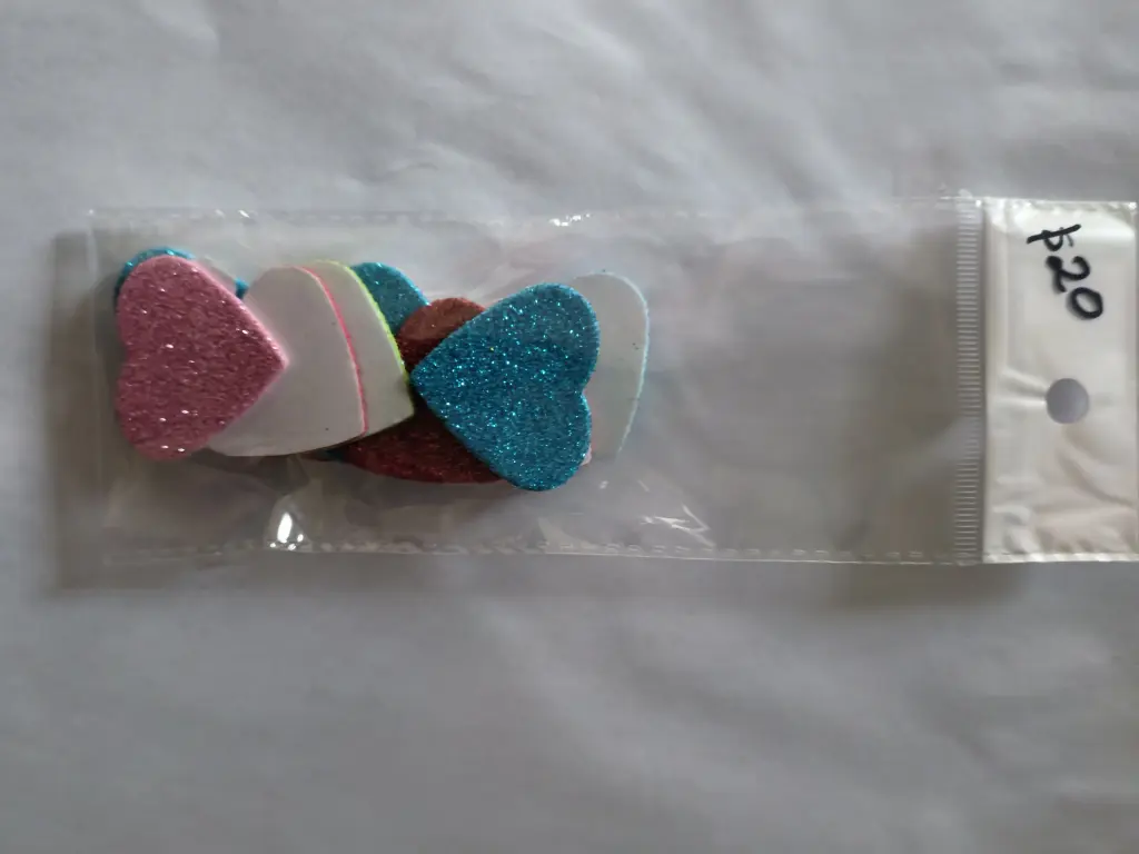 Pegatinas de Corazón Escarchadas M1