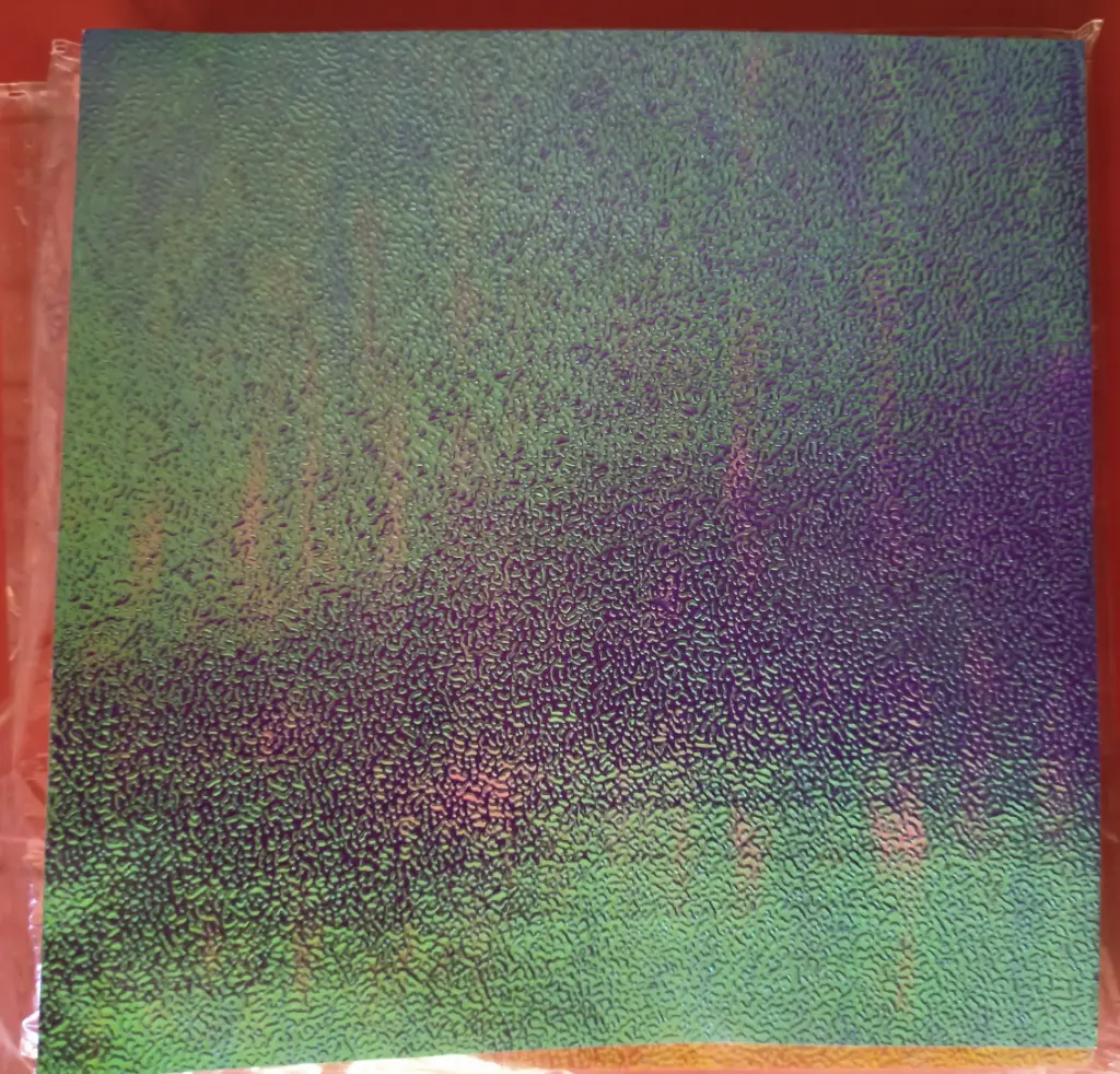 Hoja brillante pegatina chica