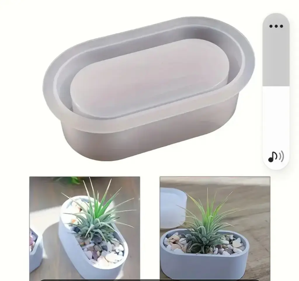 Molde de maceta ovaladamini