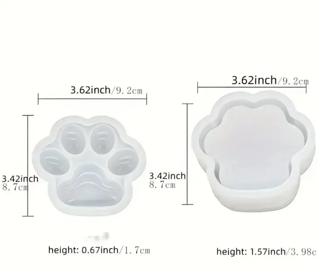 Molde de huella de gato