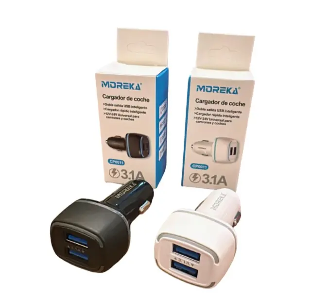 Cargado doble salida USB (Vehículos) MOREKA CP0011