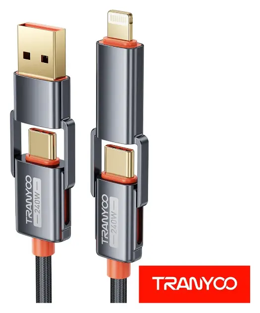 Cable de datos 4 en 1 TRANYOO T-XS10